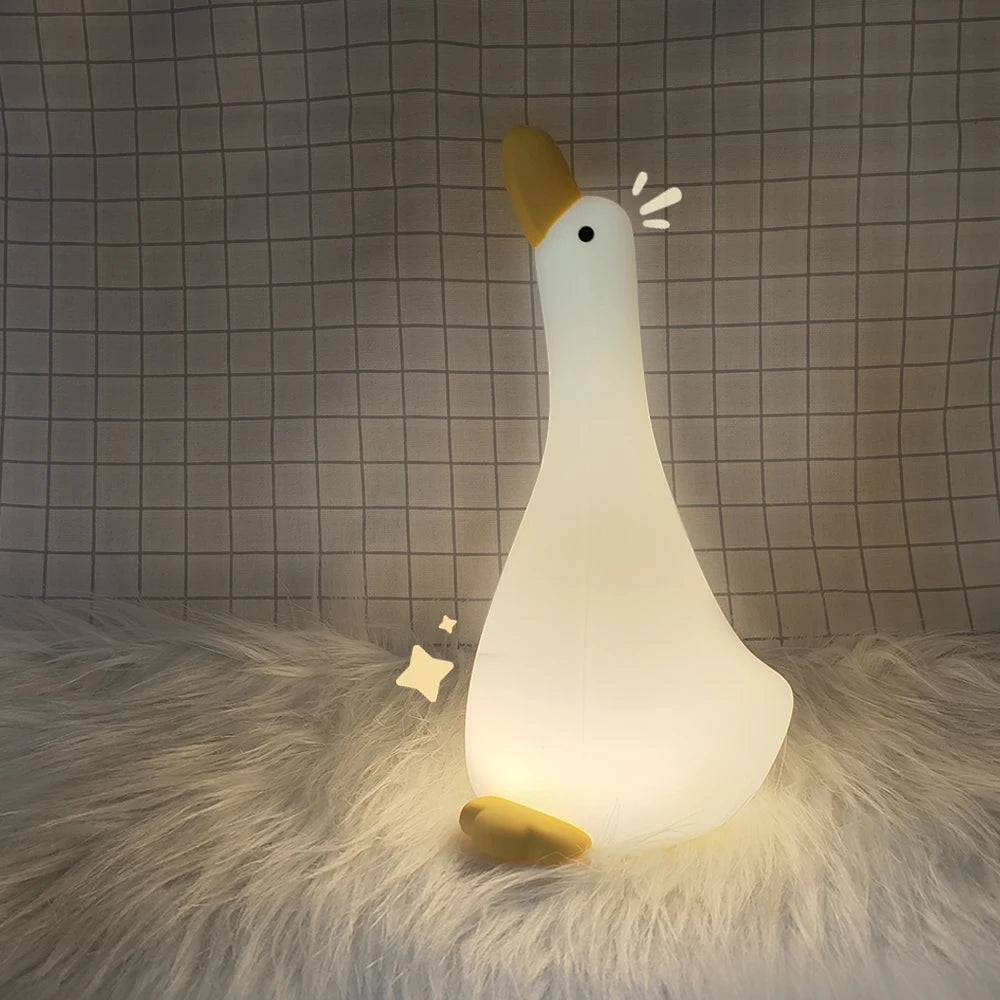 Veilleuse Canard LED - Silicone, Rechargeable, Luminosité réglable